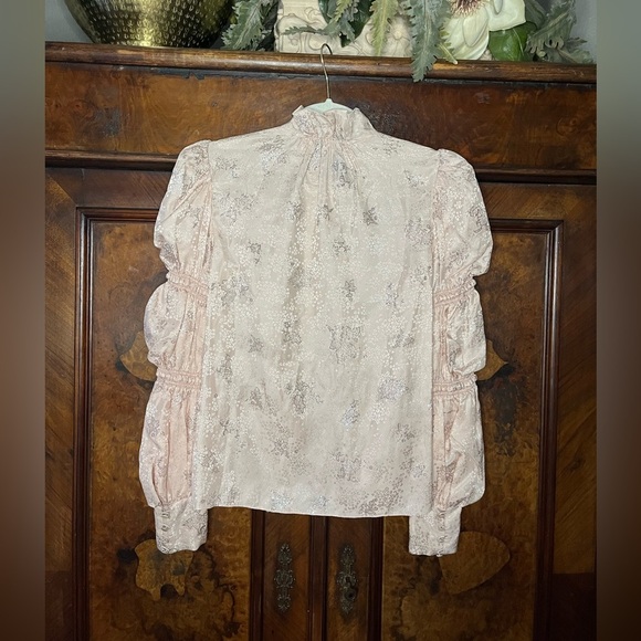EUC Zadig & Voltaire- 100% Silk Pale Pink Blouse. Size- See Measurements - Picture 2 of 8
